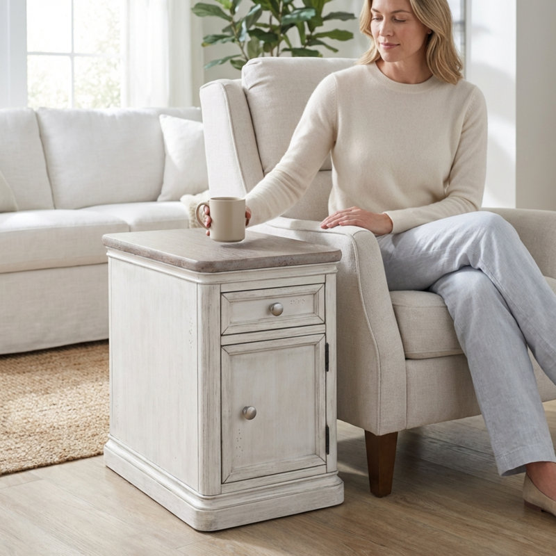 Table de bout avec rangement Sonoma Block