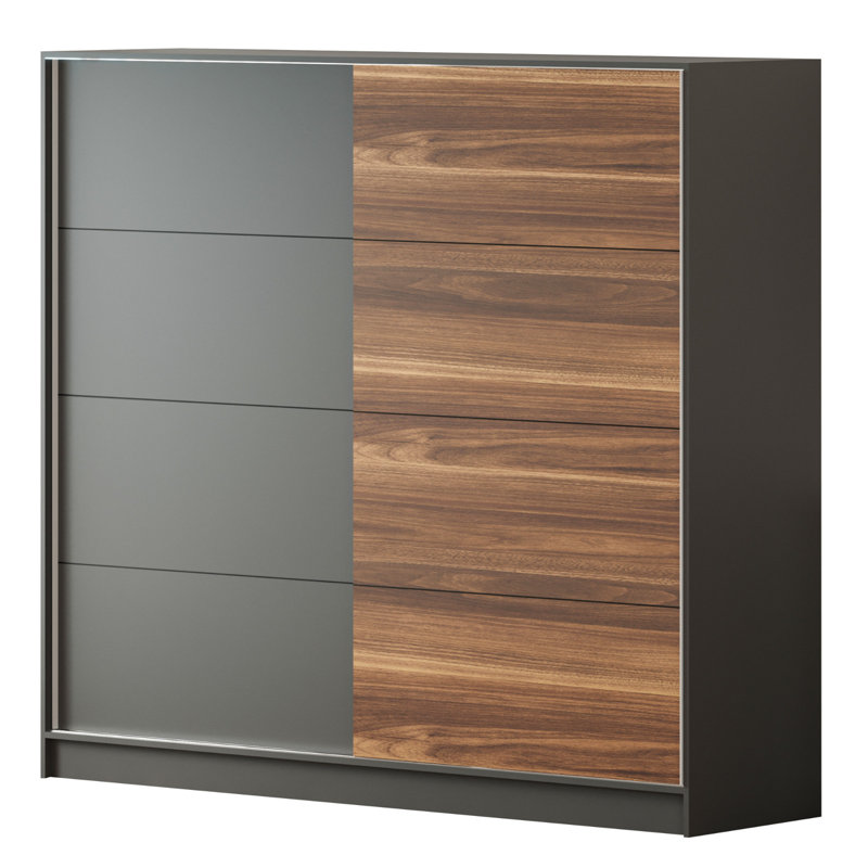 Jennavi 2 Door Manufactured Wood Wardrobe