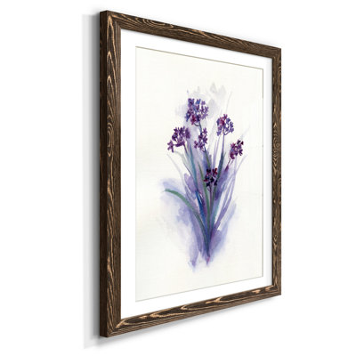 «Pretty in Purple II», reproduction d'art sur papier encadrée