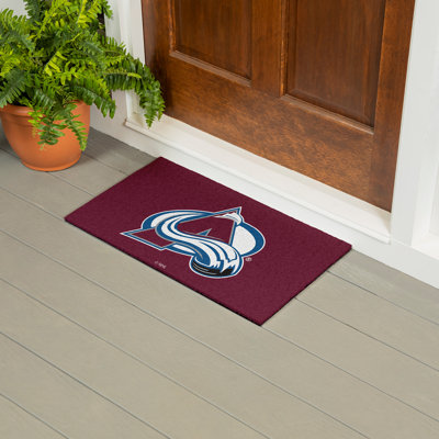 Tapis en PVC polychrome, 16 po x 28 po, Colorado Avalanche