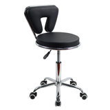 Backed Adjustable Height Ergonomic Lab Stool with Wheels
