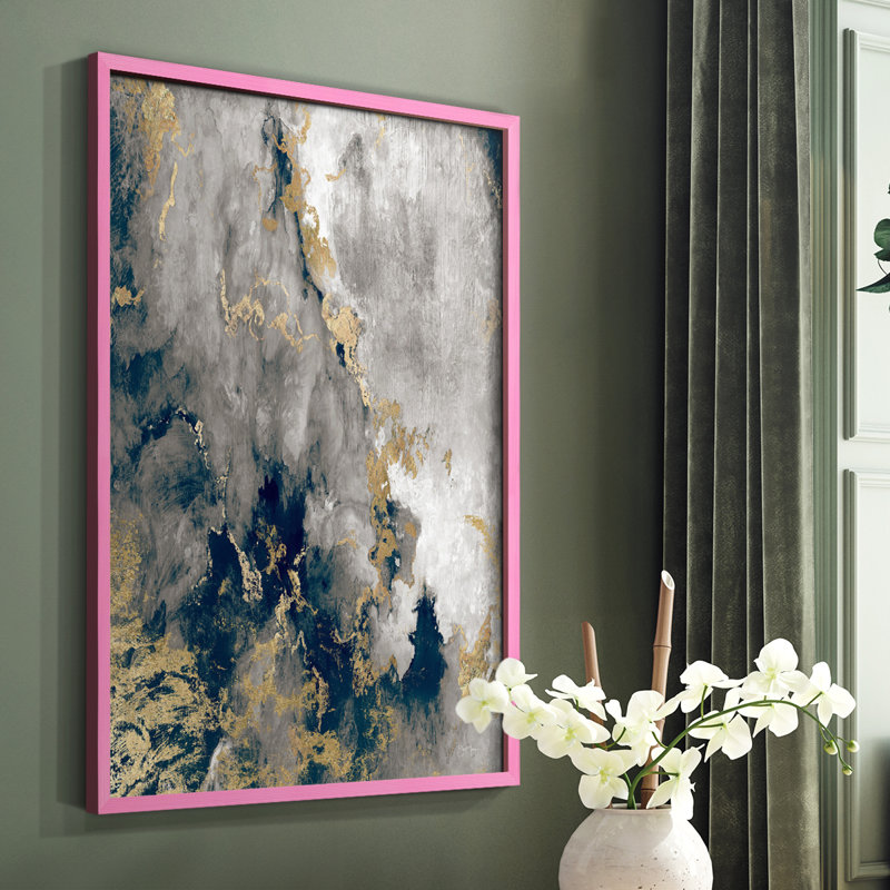 Hudson Path Framed Print - Solid Wood, 10" H x 8" W, Pink