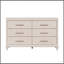 Commode à six tiroirs avec plateau à bijoux Modern Glam
