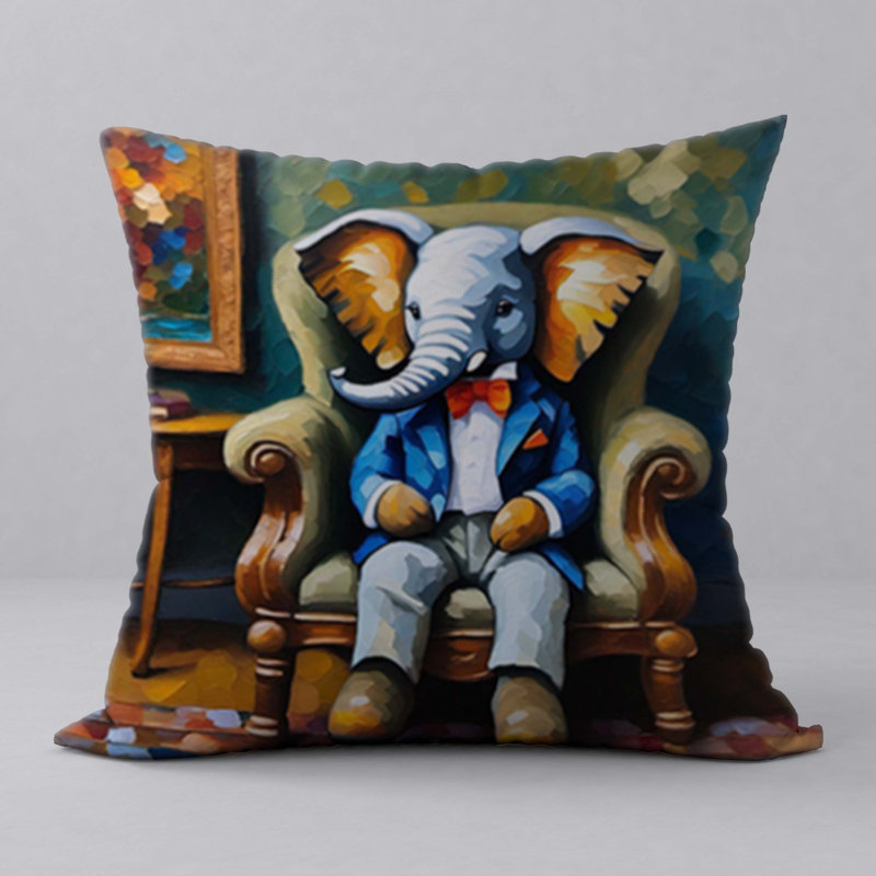 Polyester Throw Square Pillow Cover & Insert