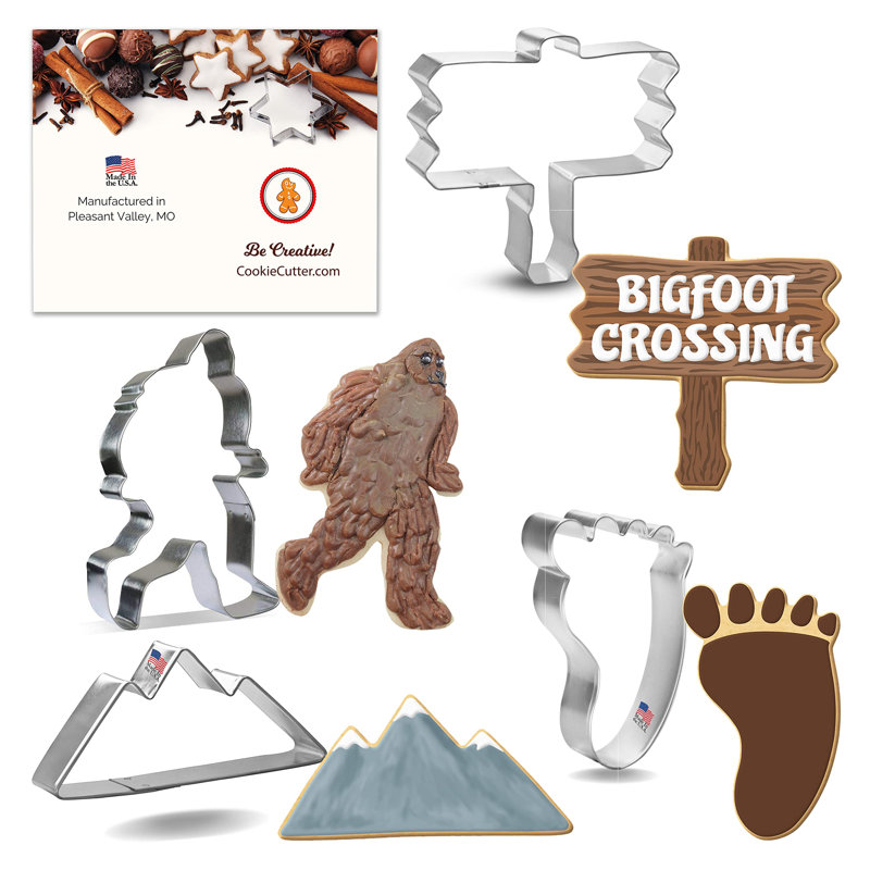 Ensemble d'emporte-pièces 4 pièces Cookpiutter.Com Bigfoot