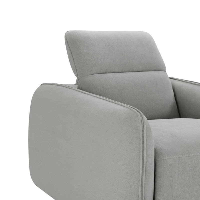 Fauteuil inclinable rembourré Bayne, Elite Dove Performance