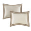 Édredon 7 pièces pour grand lit, couleurs taupe / brun, coussins décoratifs ajoutent du charme, pièce de rembourrage, conception complexe, comprend et taies décoratives,-116011878-116011877