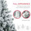 Arbre 607 de 6 pi avec options à DEL colorées et construction légère, Noël amusant et festif avec 607 branches, décoration