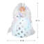 Décoration pour sommet de sapin de Noël en fibre optique à ange changeant de couleur - 13 po - Blanc