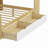 Wooden L-Shape Daybed With Seven Storage Cabinets And Two Storage Drawers, Multi-Functional Bed With Study Desk And Built-In Bookshelf-469274841