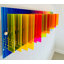 Arc-en-ciel transparent - décoration murale 3D moderne en acrylique par uniQstiQ, l 47 po x H 15 po
