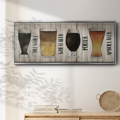 Beer Chart II- Framed Canvas