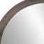 Miroir mural en bois de manguier de style transitionnel avec cadre en bois de manguier massif pour salle de bain, console de vestibule posée contre le mur-436514256