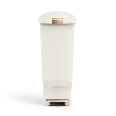 simplehuman 40 Liter / 10.6 Gallon Slim Kitchen Step Trash Can with Secure Slide Lock, Plastic