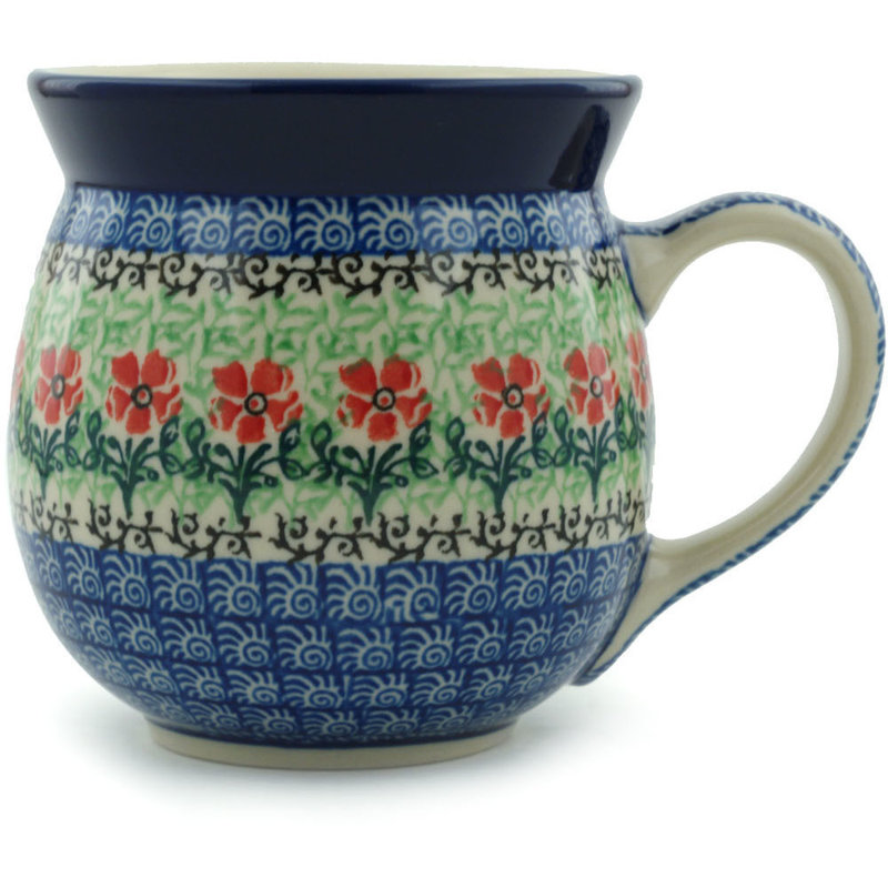 Tasse à bulles en grès poli 16 oz - Maraschino, 16