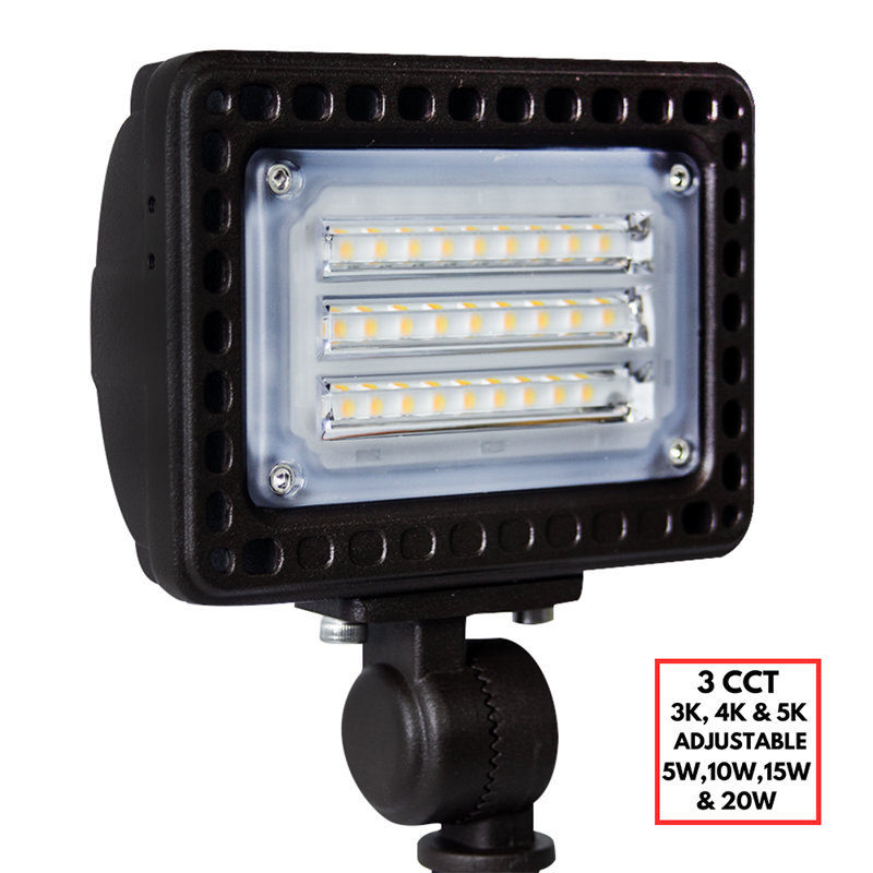 Bronze 12W LED Low Voltage Outdoor Flood Light