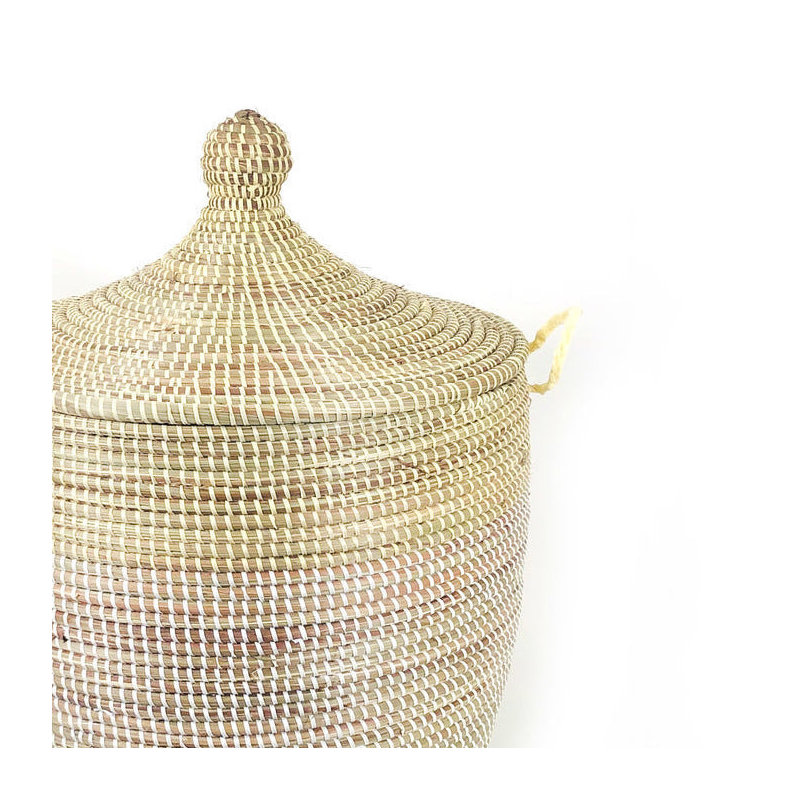 Two-Tone Basket, 20" H x 20" W x 13" D
