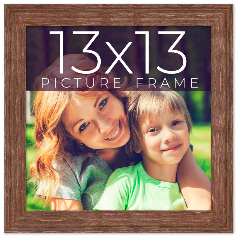 Cadre photo Kaleema, Brun campagnard, L 13 po x H 13 po
