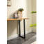 Console avec pieds en forme de U et noyer d'Amérique du Sud, bureau Live Edge-923006330