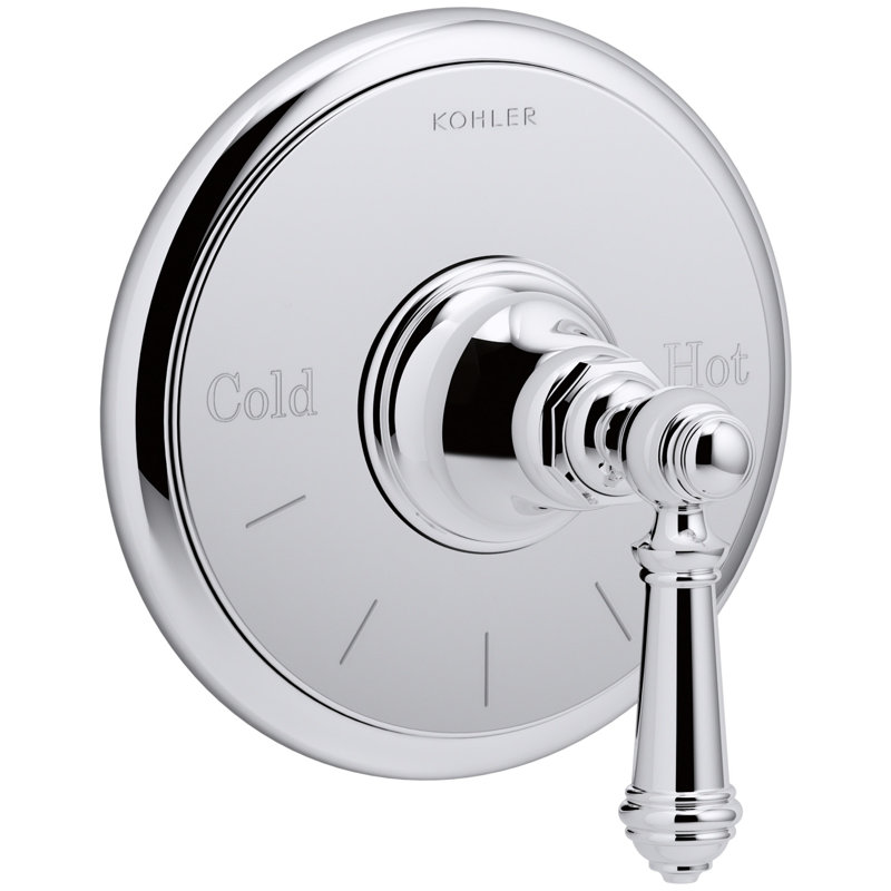 Artifacts® Thermostatic Valve Trim with Lever Handle, Polished Chrome