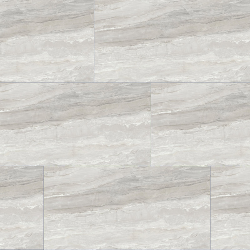 Carrelage de sol et de mur en porcelaine polie grand format 24 x 48 Venataro, Sovare, Aspect de marbre