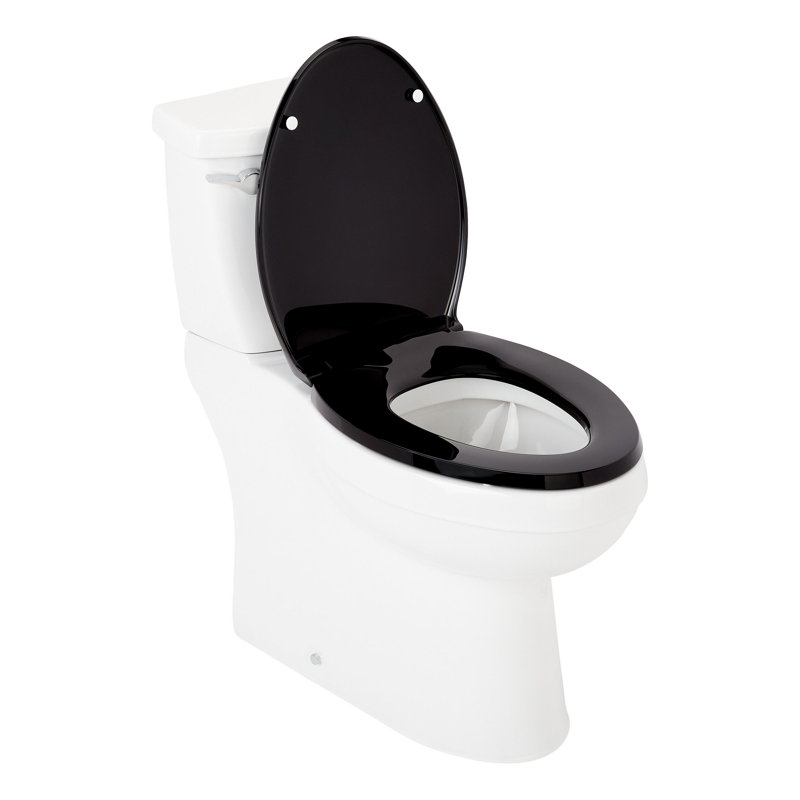 Toilette allongée deux pièces Bradenton 1,28 GPF, Noir
