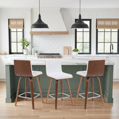 Biance Wood Swivel Bar & Counter Stool