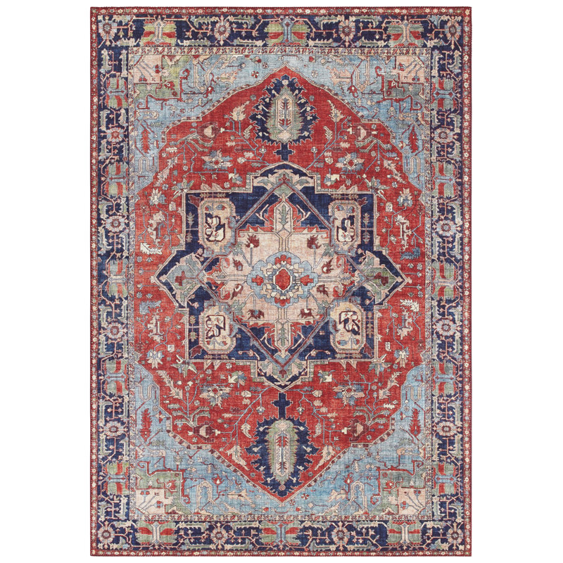 Hamadan Tufted Oriental Red Rug, Rectangle 200 x 290cm