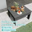 Ensemble de conversation modulaire en PEHD moderne 3 pièces avec table basse