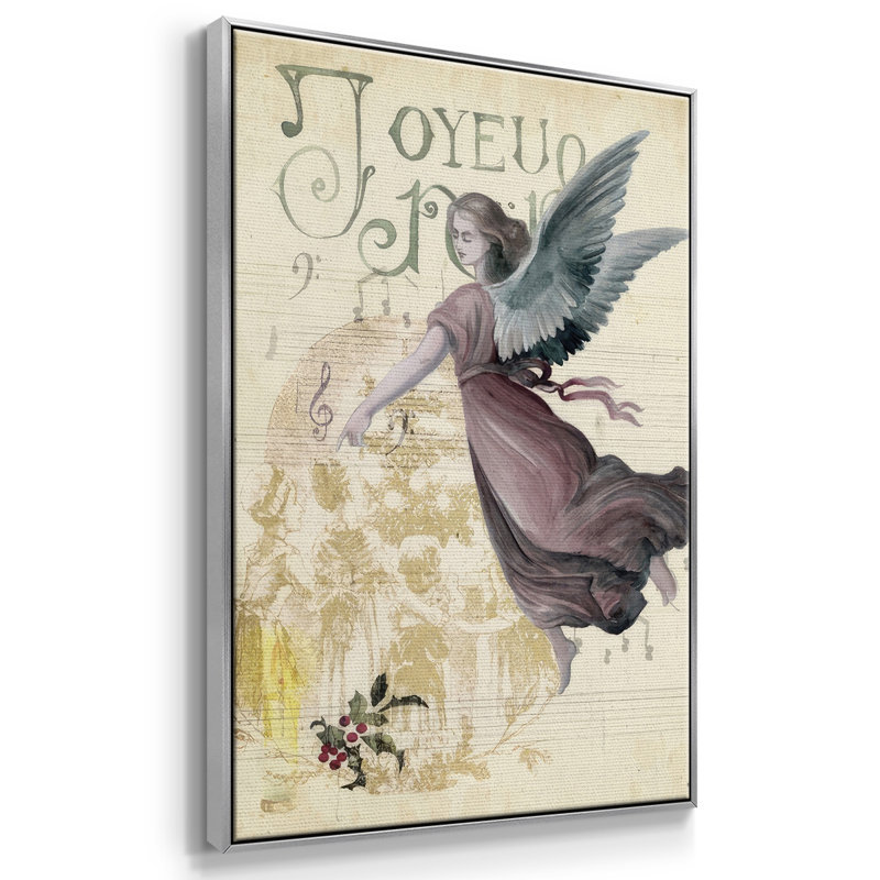 " Christmas Greetings Collection B ", 41" H x 27" W x 1.5" D, Gray
