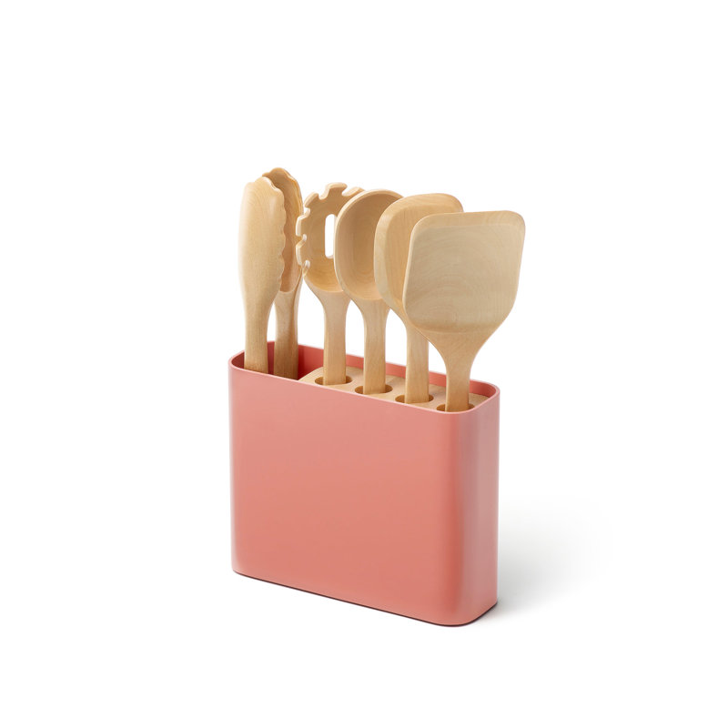 Caraway 14Pc Knife & Utensil Set, Perracotta