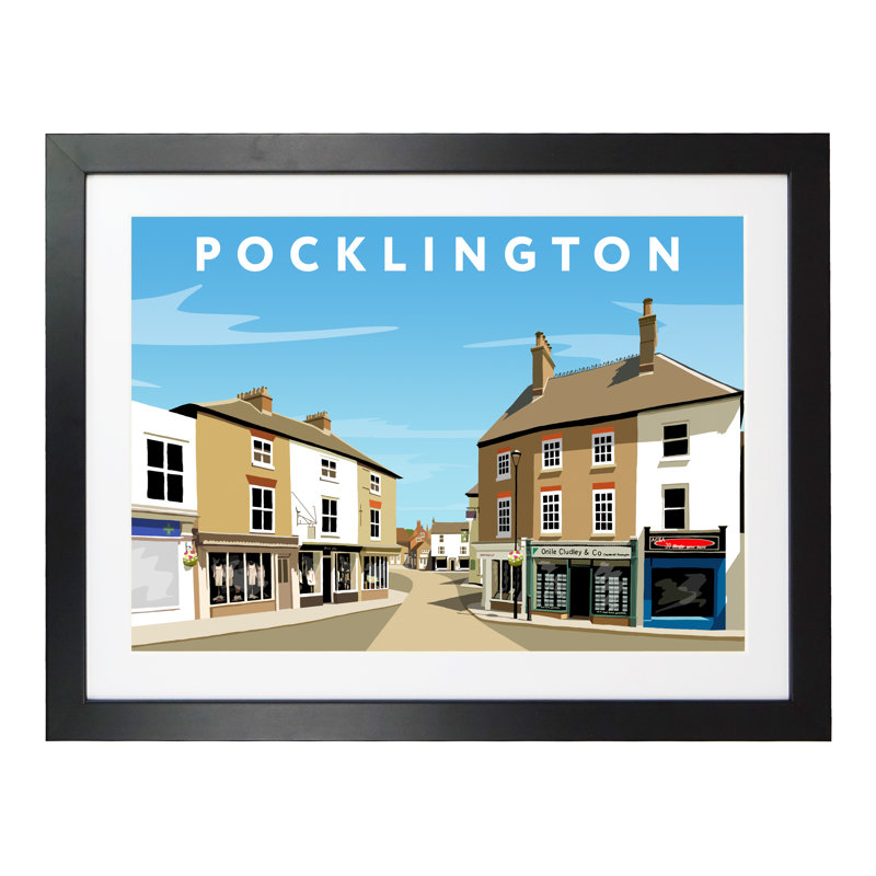 Pocklington by Richard O'Neil - Print, 33.5 cm H x 43.5 cm W x 2.2 cm D, Black Wood Frame