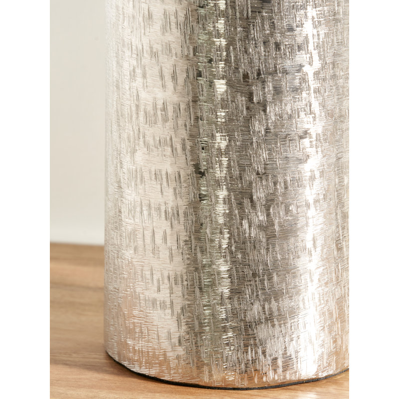 Handmade Aluminimum Table Vase, Silver
