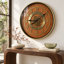 Horloge murale avec engrenages en mouvement de The The Gear, SD-LI_ 24 po ronde