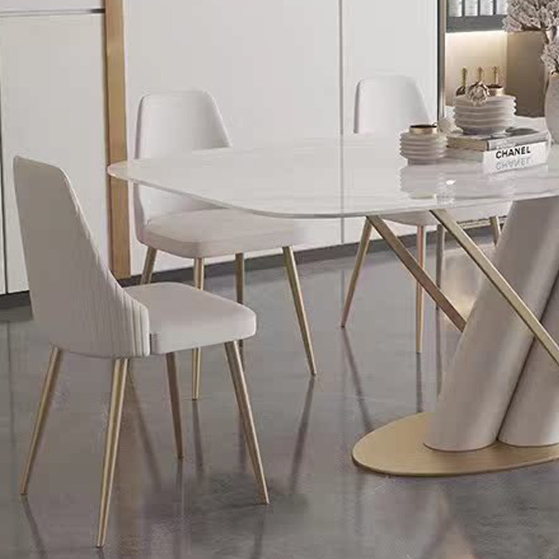 Light Luxury Modern Simple Style Rectangular Table, 29.52" H x 62.99" L x 35.43" W