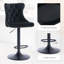 Tabouret de bar pivotant à hauteur réglable Zager-26442941-26442940-61844851