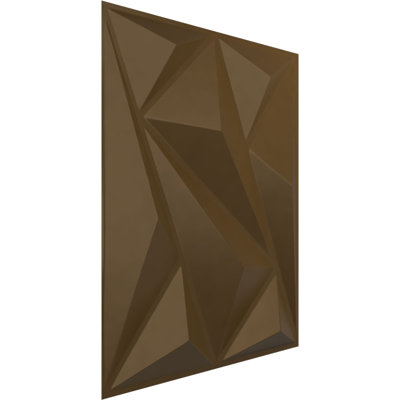 19 5/8"W x 19 5/8"H Marquise EnduraWall Decorative 3D Wall Panel, Metallic Champagne Bronze (Covers 2.67 Sq. Ft.)