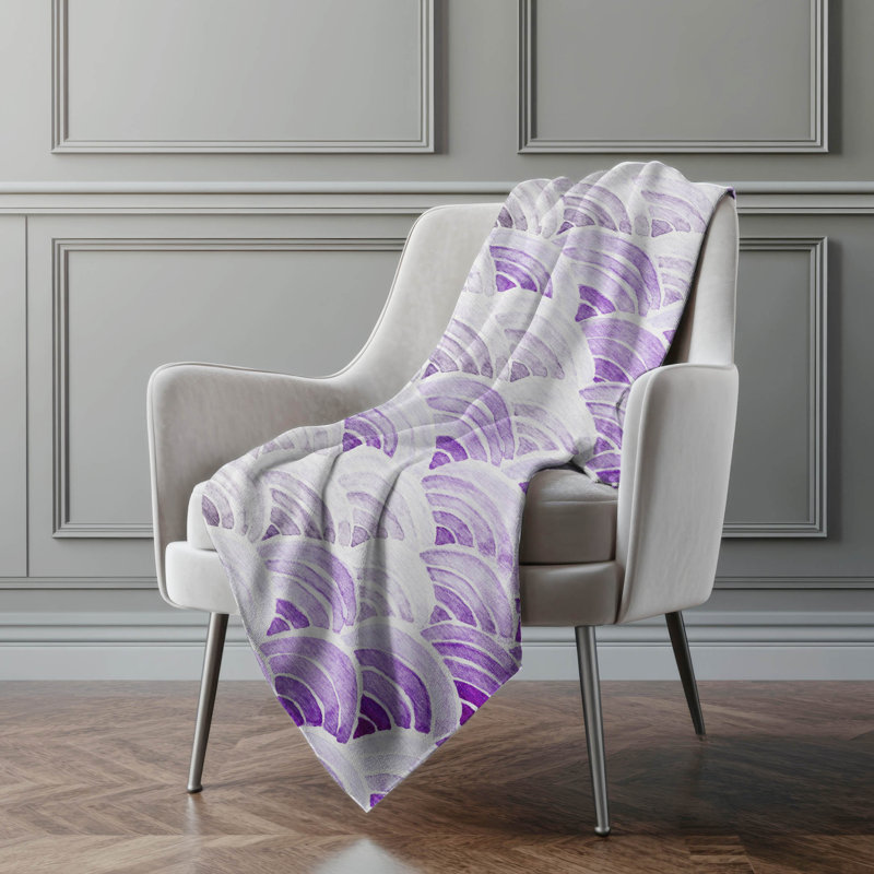 Jeté en sherpa Addison, Mauve