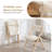Elegantly Designed Foldable Chair With Solid Wood Frame And Button-Tufted Upholstered Backrest And Seat-487329466