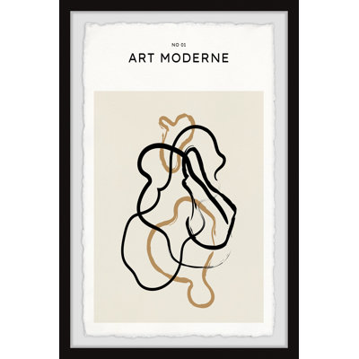 «No 01 Art Moderne», reproduction encadrée