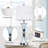 Touch Control Table Lamp For Bedrooms 3 Way Dimmable White Drum Shade Modern Bedsides Nightstand Lamp Set Of 2 With 2 USB Charging Port(Bulbs Included)-1656611998-1638520889