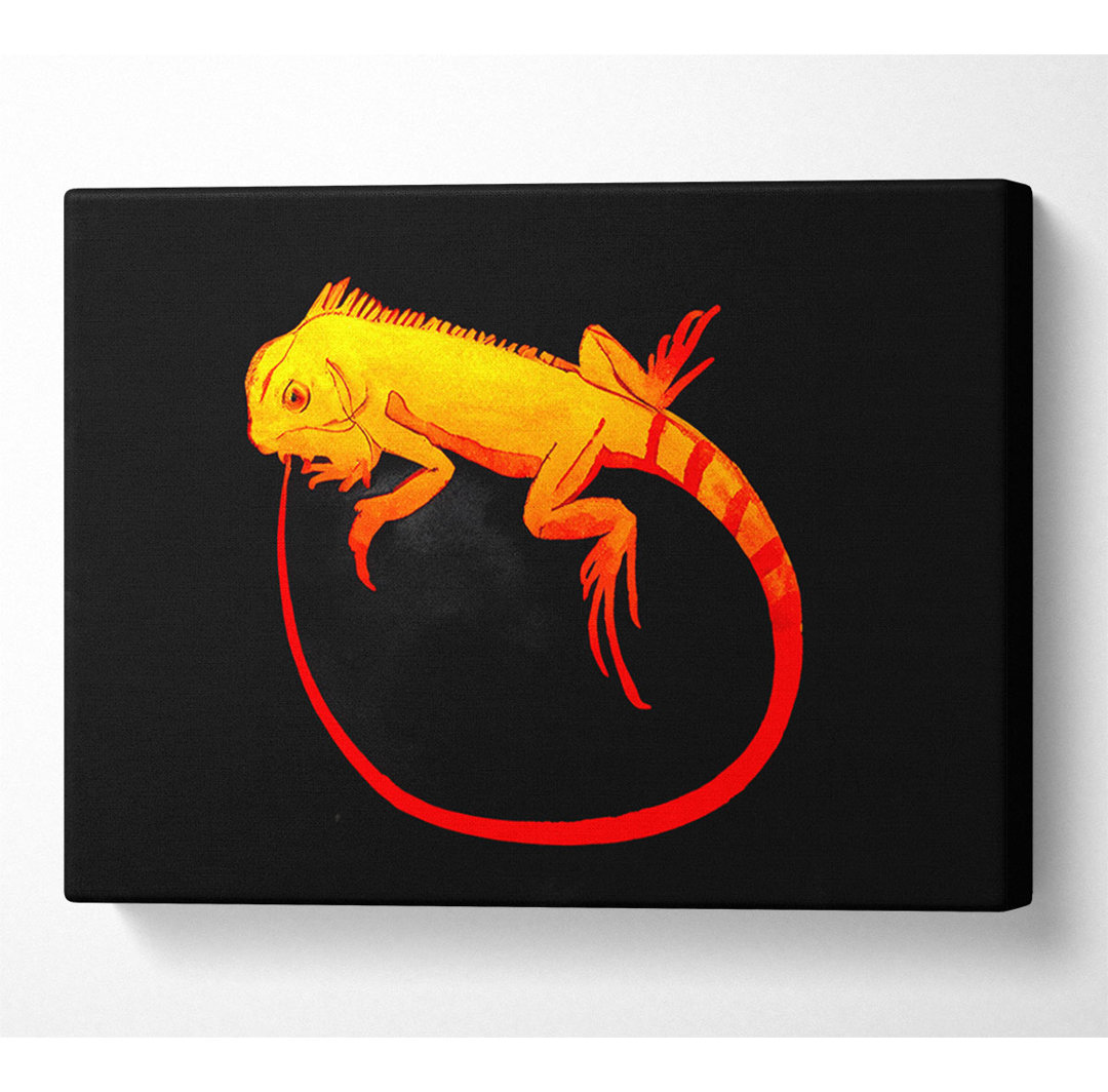 Iguana 2 - Kunstdrucke auf Leinwand mit Wrapped Canvas