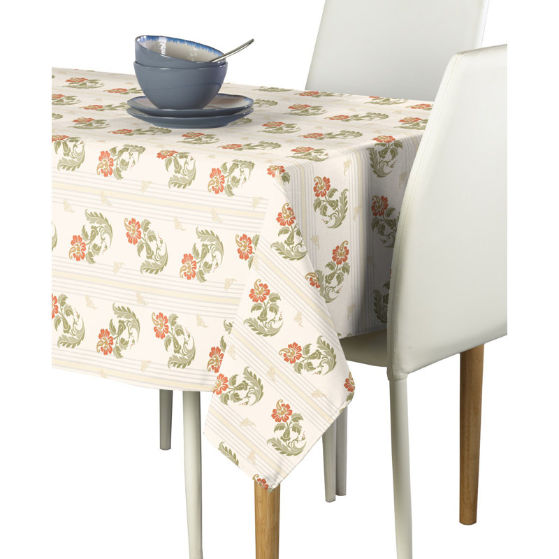 Myrtlewood Floral Tablecloth, 84" L x 60" W