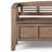 Entryway Storage Bench - Rustic Natural Aged Brown