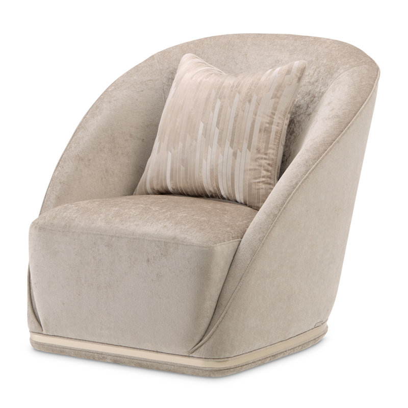 La Rachelle Swivel Chair - Lustre/Champagne