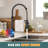 Kitchen Faucet With Pull Down Sprayer Stainless Steel Single Handle Spring Faucets