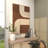 Jorel Geometric Polyester Framed Wall Art with Layered Arches
