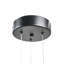 6 - Light Matte Black LED Novelty Pendant