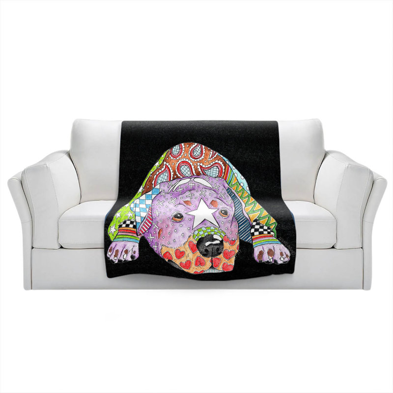  Couverture pour chien Schnauzer, 51 po x 60 po, Noir, Rottweiler