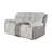 Bruni Grey Console Reclining Loveseat